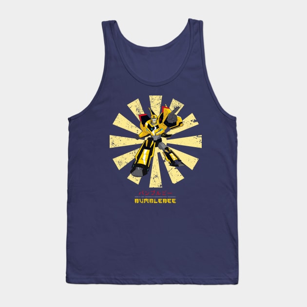 Bumblebee Retro Japanese Transformers Tank Top by Nova5